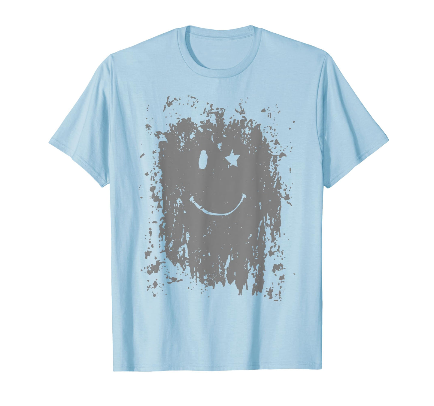 Funny Mud Splatter Face Cool Marathon and Mud Run T-Shirt