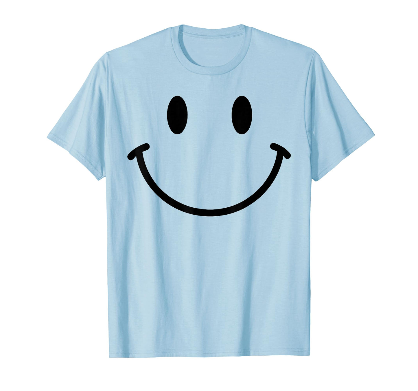 70s Yellow Smile Face Happy Smiling Positive Retro Funny T-Shirt