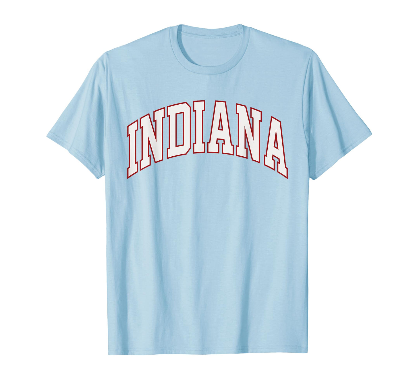 Retro Indiana Men Indiana Women Vintage Red White Souvenir T-Shirt