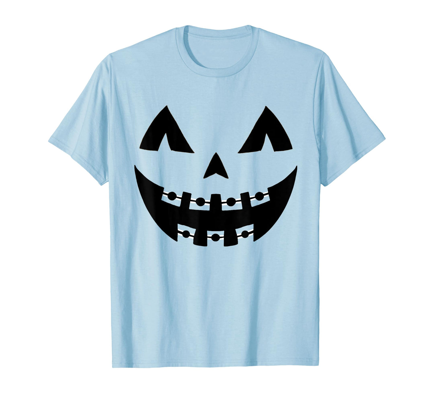 Halloween Jack O Lantern Face Pumpkin Braces Orthodontics T-Shirt