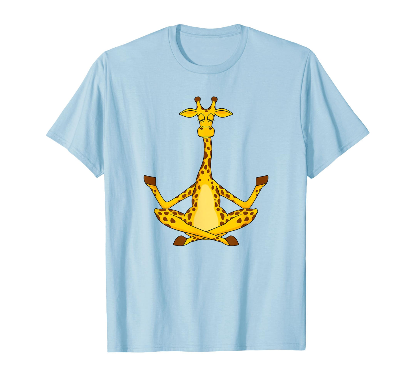 Meditation Giraffe Cartoon Animals Yoga & Fitness Lover T-Shirt