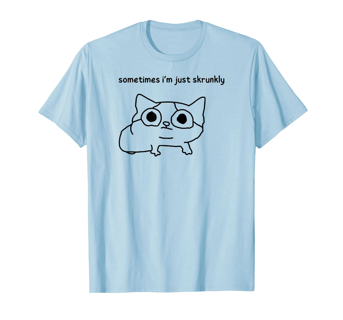 Threadless Poorly Drawn Cats Skrunkly Feelings Graphic T-Shirt
