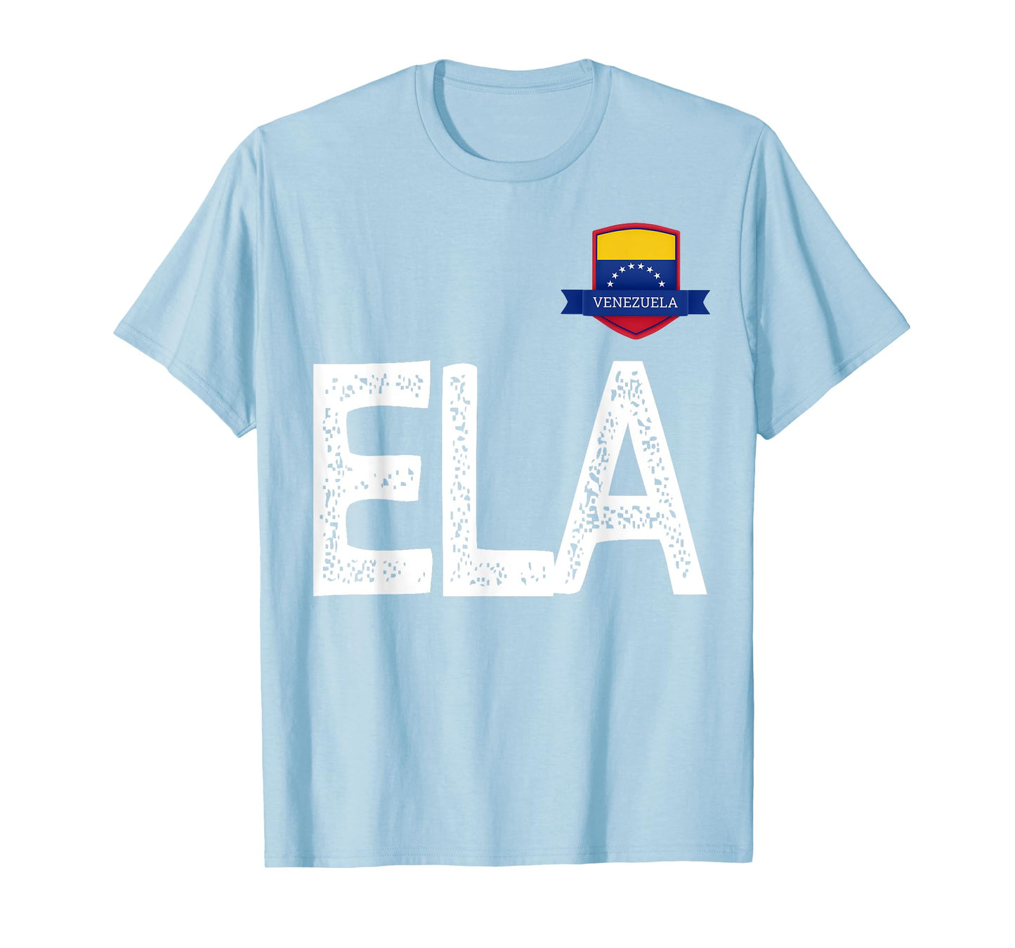 Venezuela Human-Flag Letter E and L and A Venezuela T-Shirt