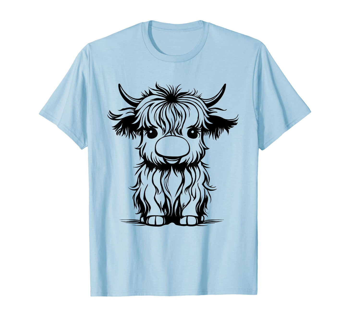 Cute Highland cattle Cow Funny Highland Cow T-Shirt