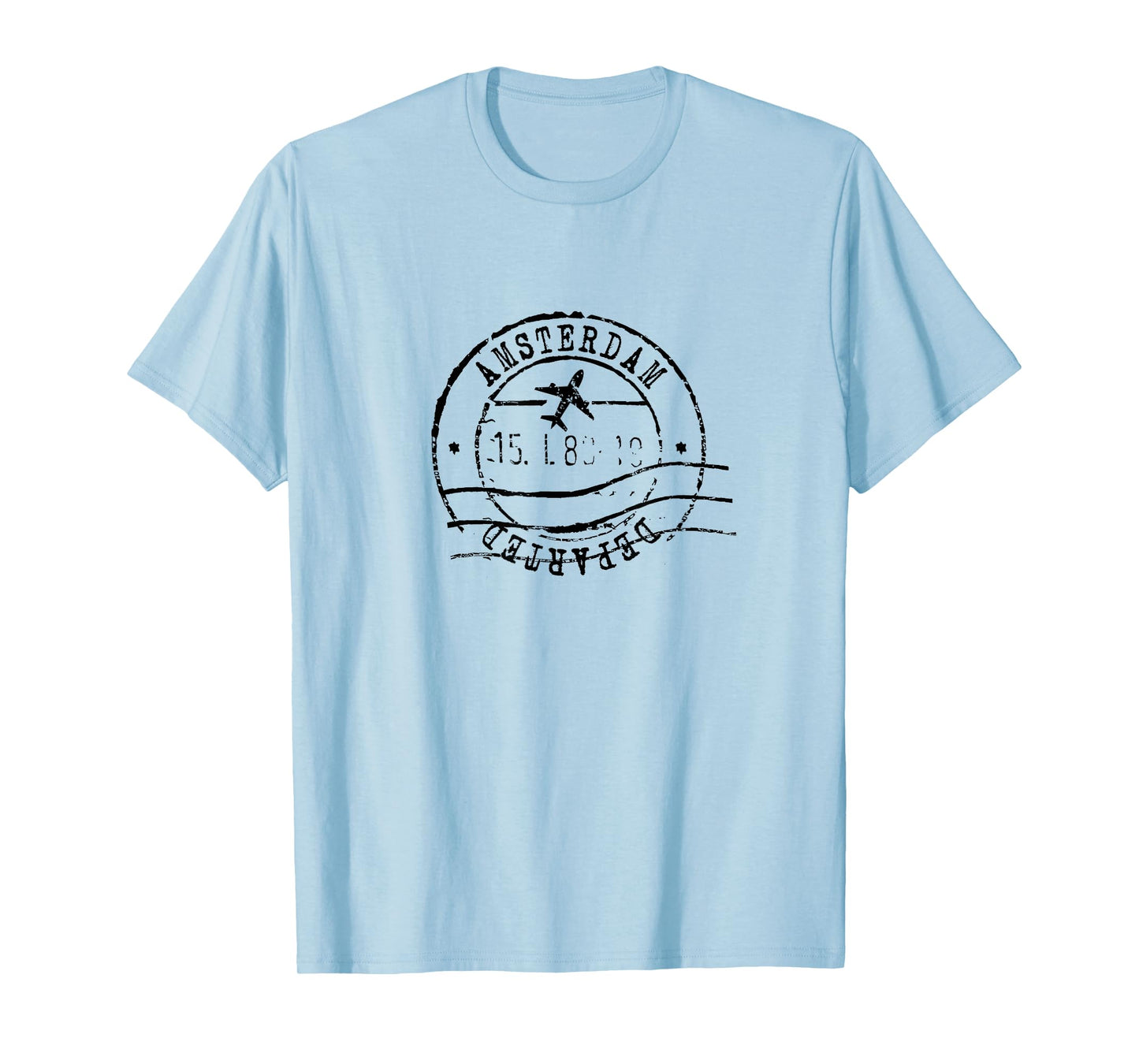 Amsterdam Netherlands Travel Vintage Passport Stamp T-Shirt