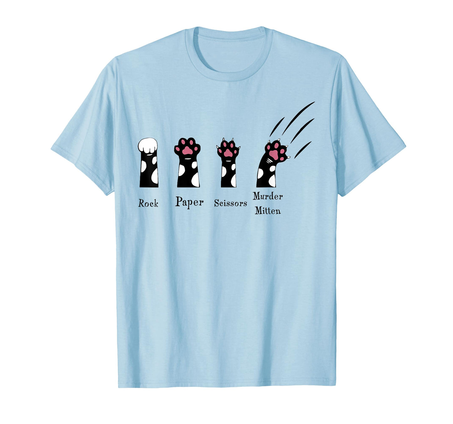 Rock Paper Scissors Murder Mitten T-Shirt