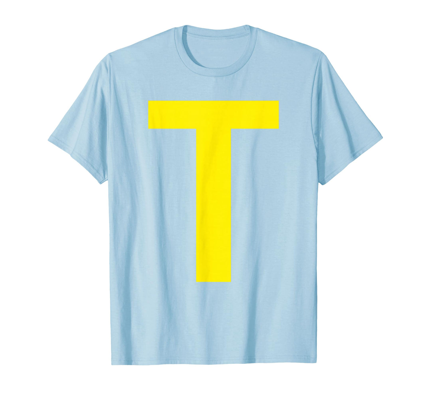 Letter T Funny Chipmunk Group Halloween Thanksgiving Costume T-Shirt