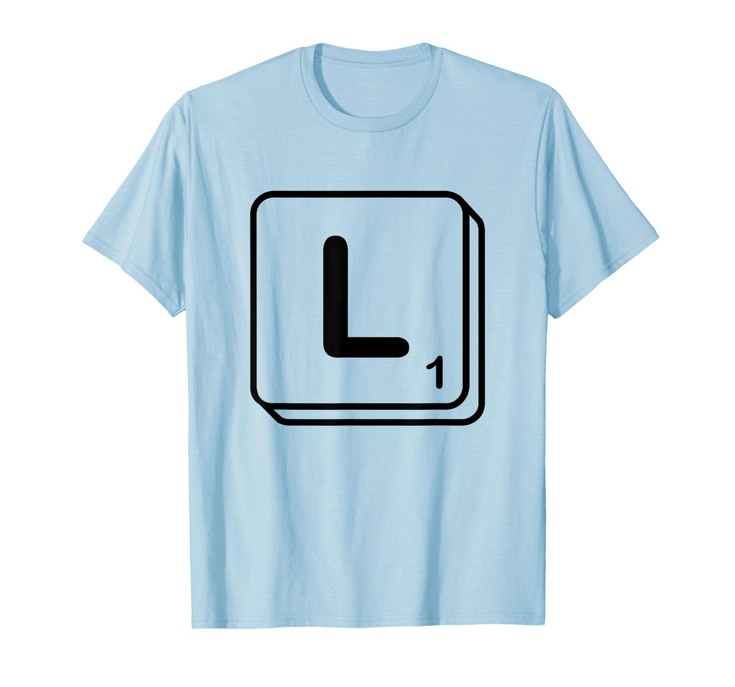 Letter L Word Game Tile T-Shirt