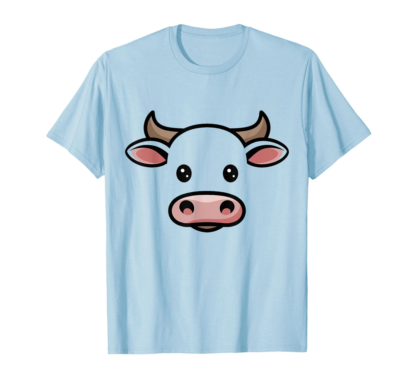Halloween Cow Bull Face Tshirt Costume Kids Cute Themed T-Shirt