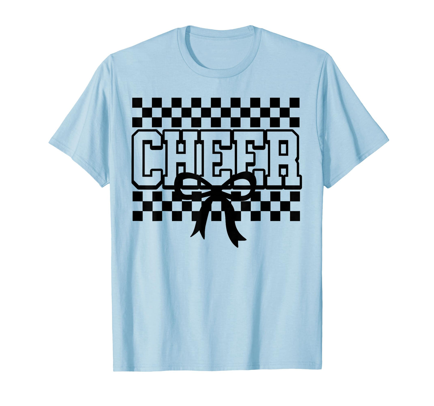 Checkered Cheer Cheerleading for Cheerleader Youth BFF Squad T-Shirt