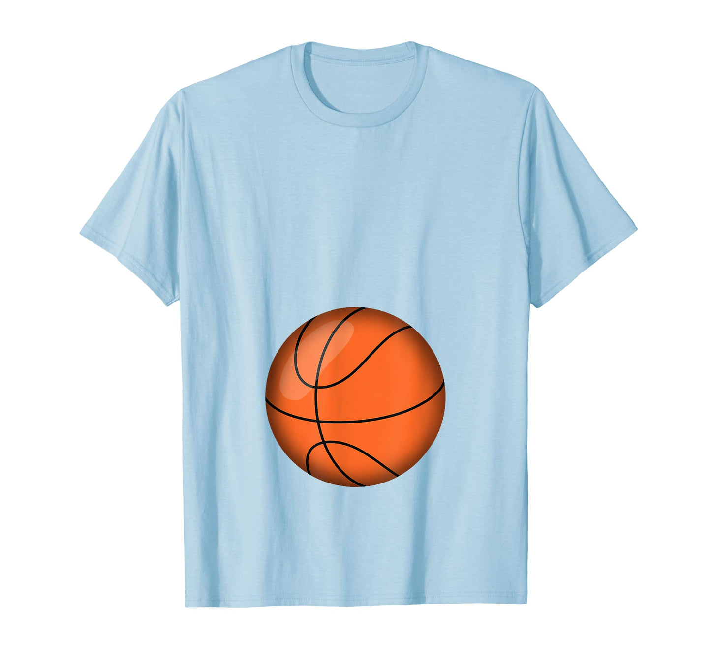 Funny Basketball Player Belly Pregnant Mama T-Shirt