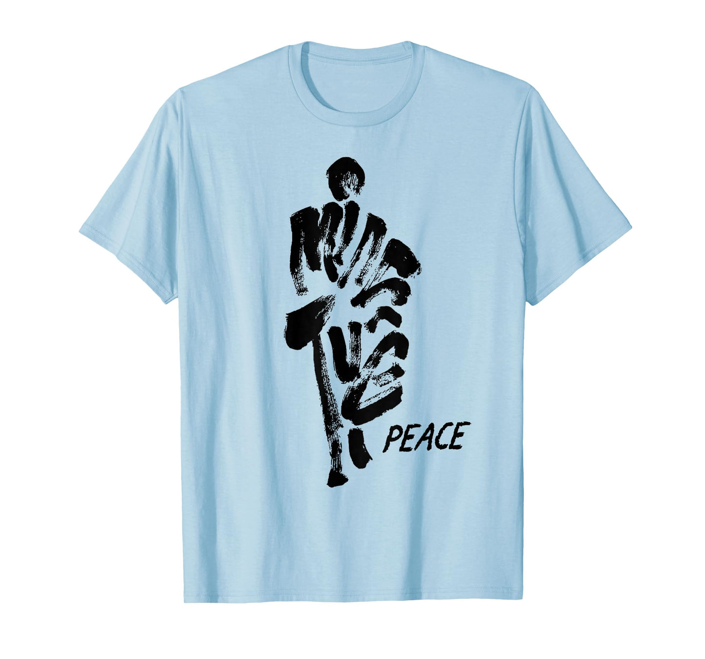 Thich Minh Tue Vietnamese Buddha Peace Lotus Calligraphy T-Shirt