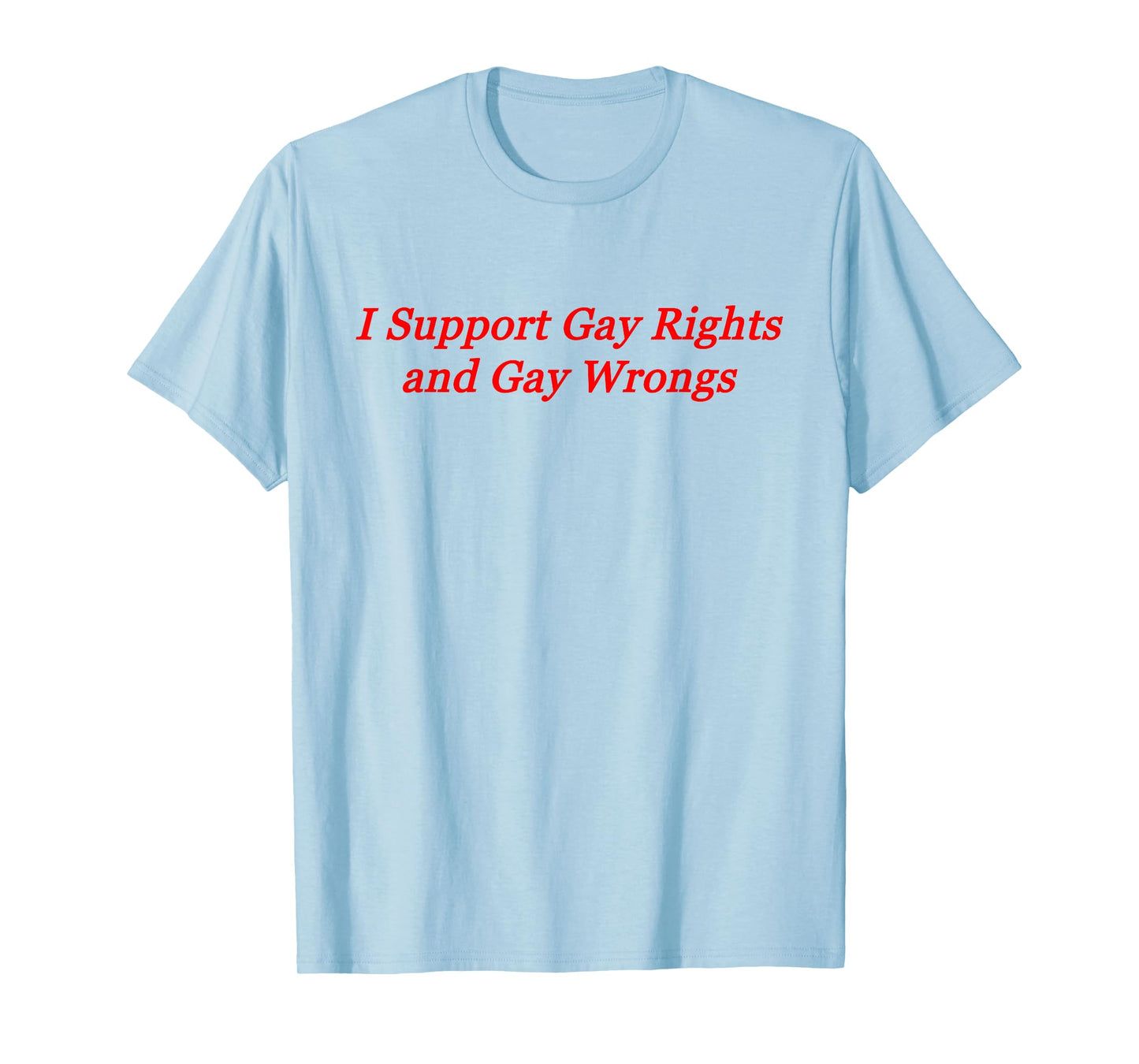 I Support Gay Rights and Gay Wrongs T-Shirt