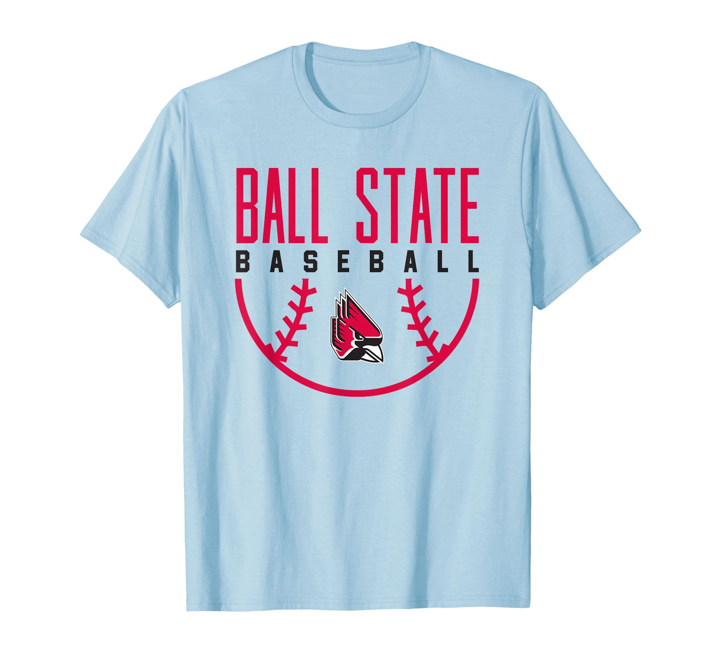 Ball State University Cardinals Baseball Arch T-Shirt