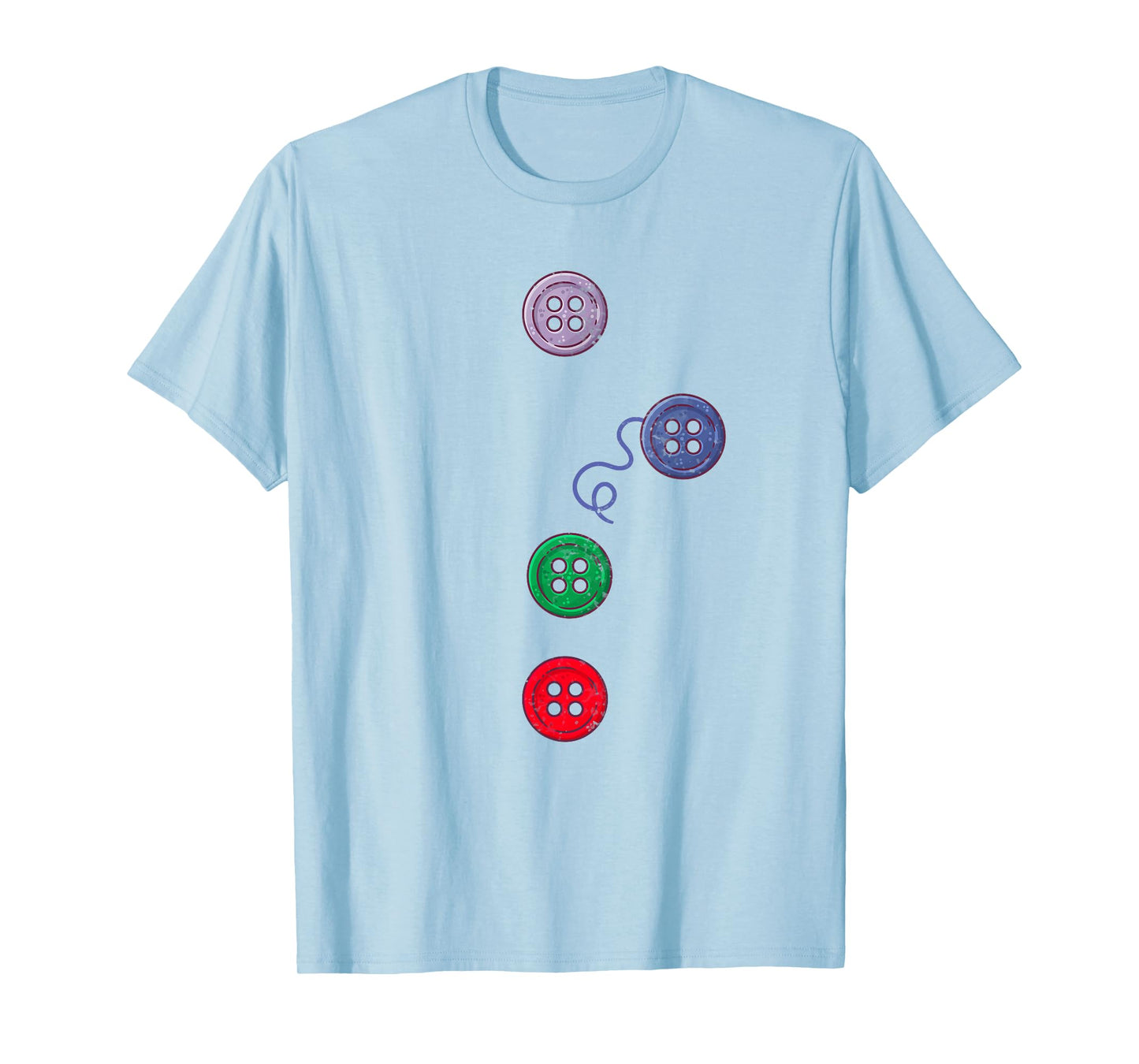 Four Groovy Buttons Blue Cat Funny Halloween Costume Kids T-Shirt