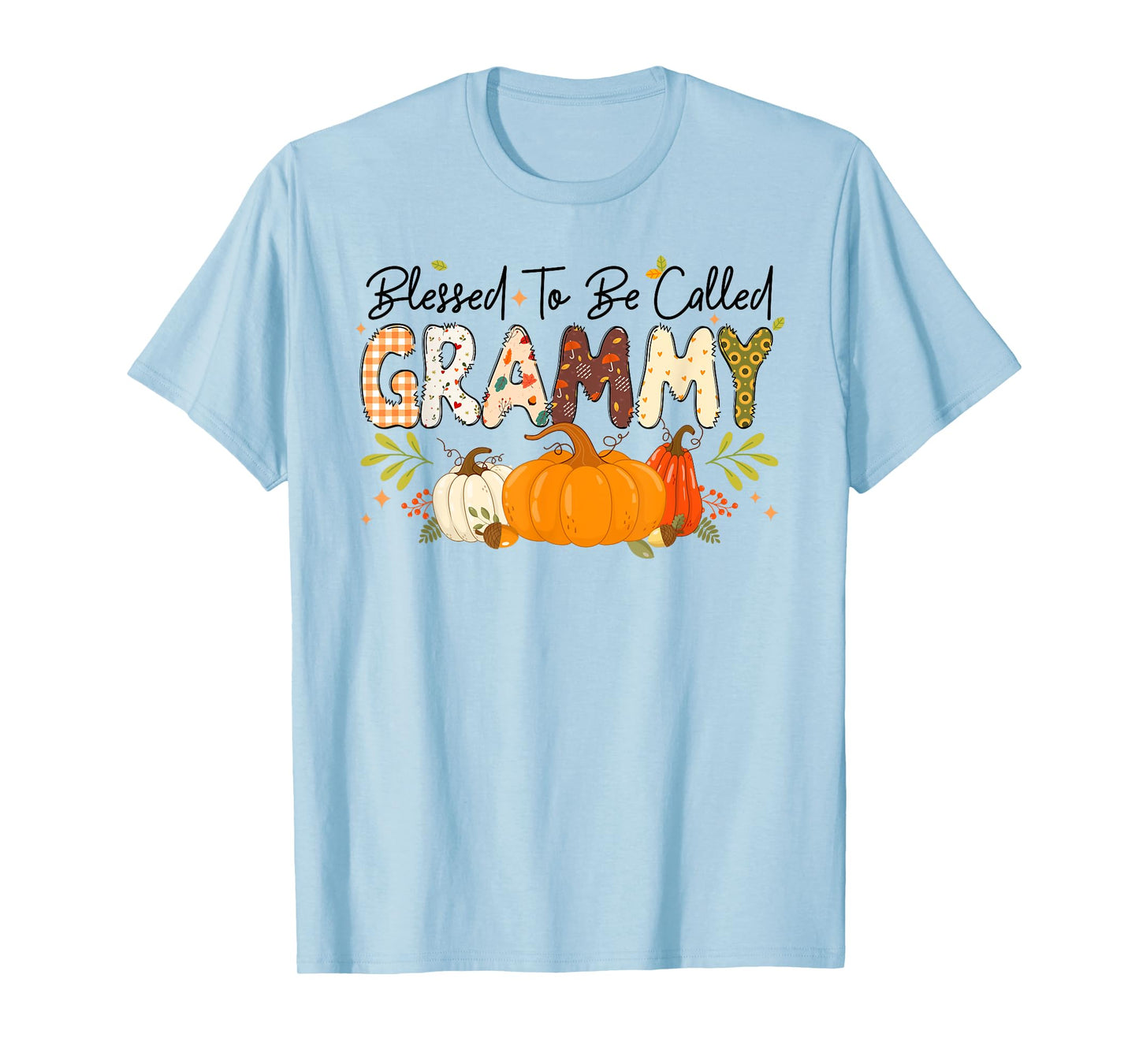 Blessed Grammy Pumpkin Fall Autumn Thanksgiving Mom Women T-Shirt