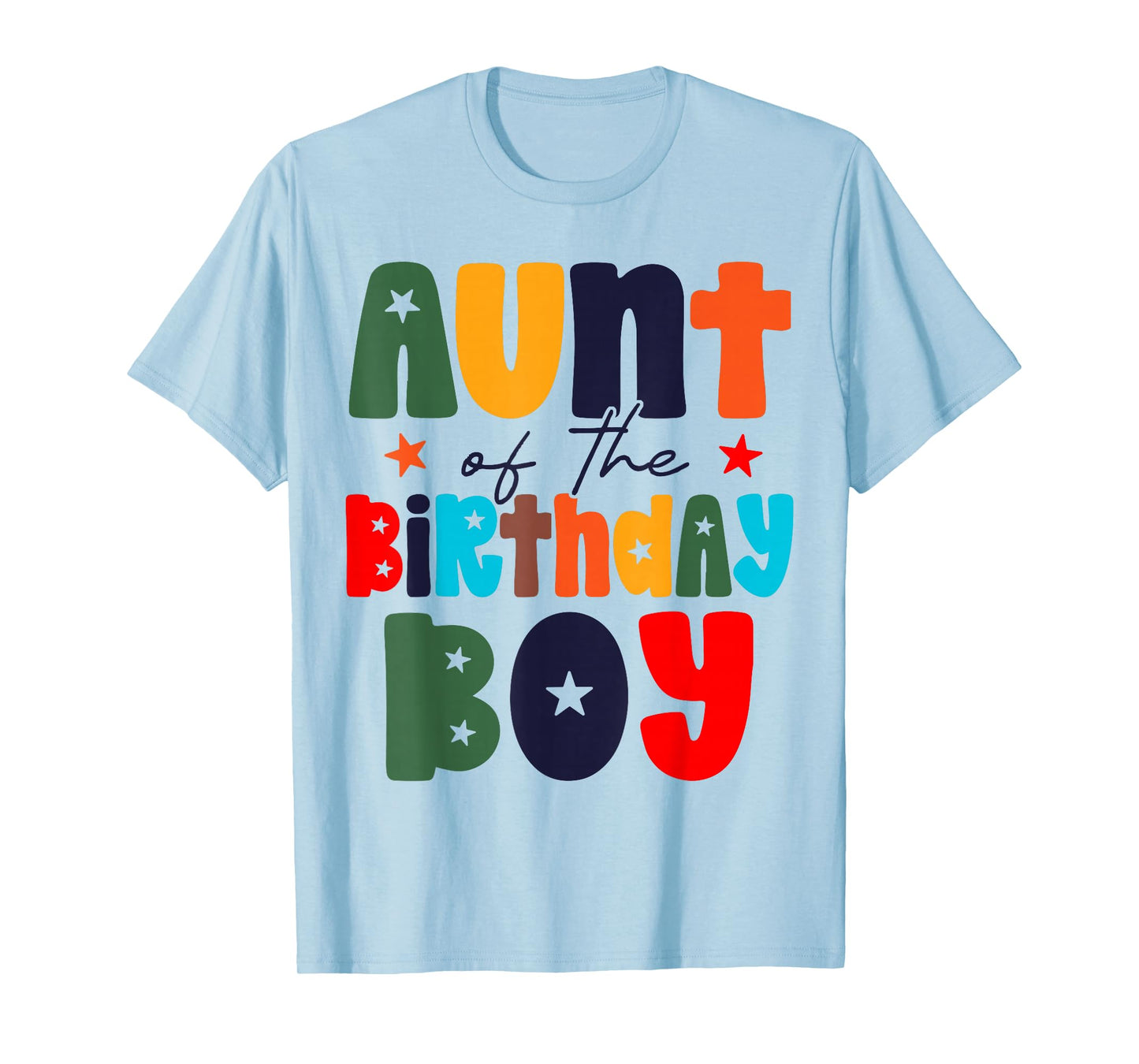 Aunt of The Birthday Boy Matching Family Birthday Party T-Shirt
