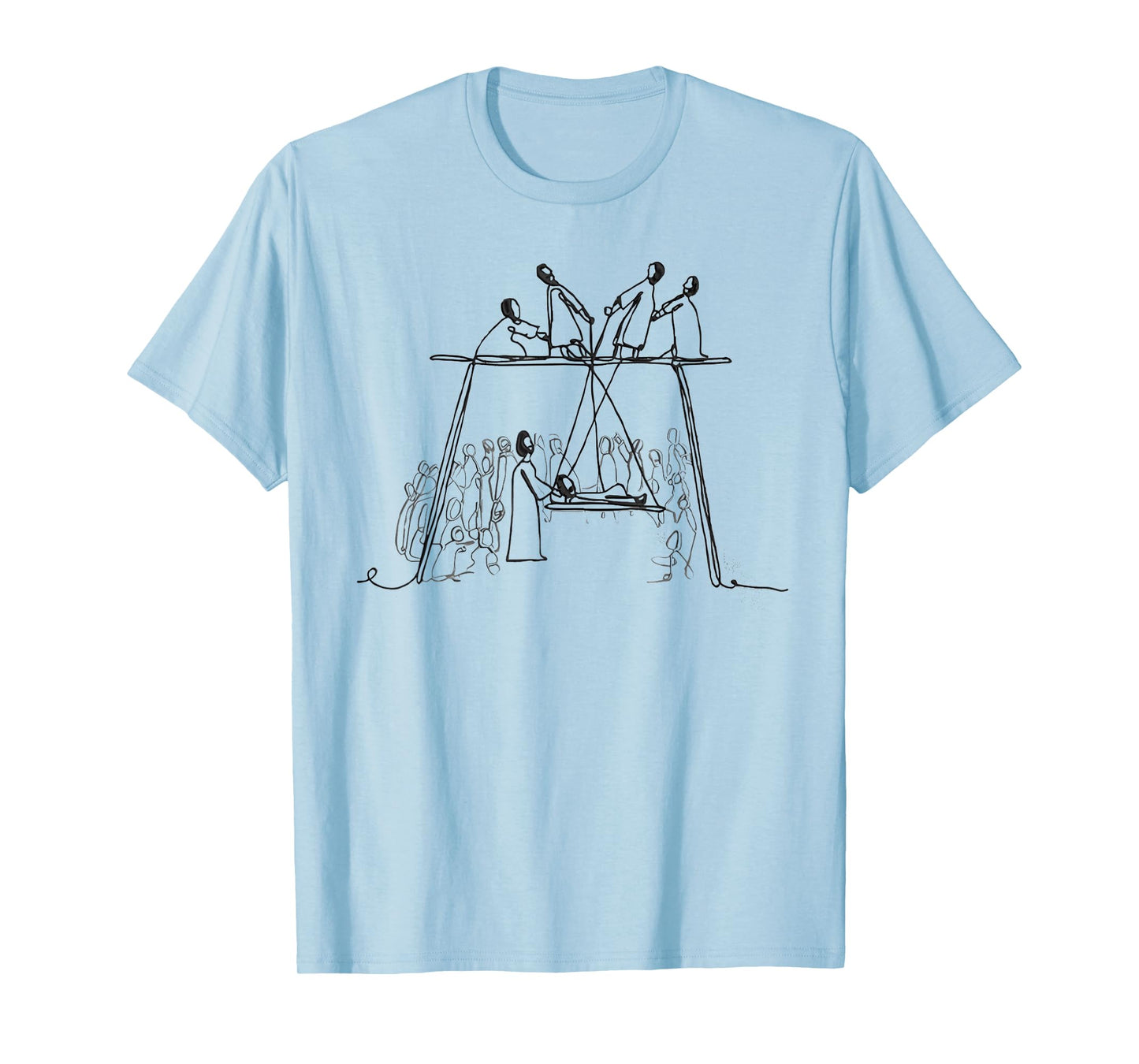 Retro Christian Healing Paralyzed Man T-Shirt