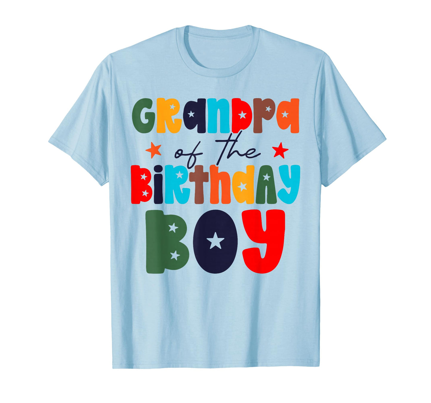 Grandpa of The Birthday Boy Matching Family Birthday Party T-Shirt