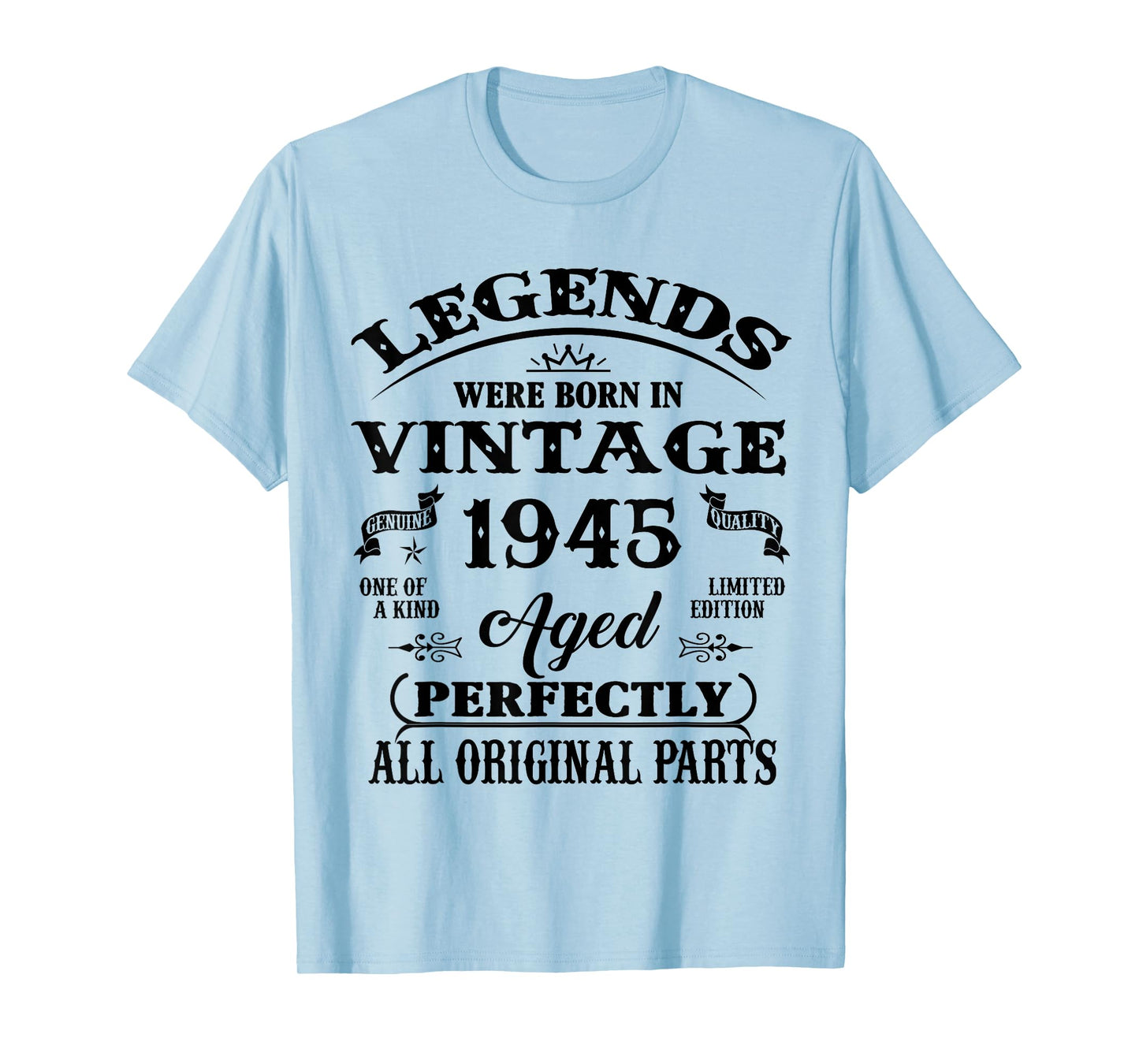 81st Birthday Gift Legend Born in 1945 81 for Years Old T-Shirt