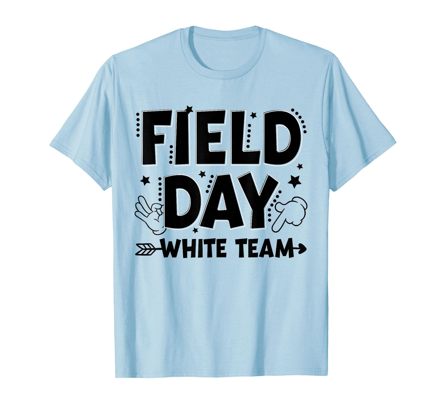White Team Field Day Color Game Competition Men Women Kid T-Shirt