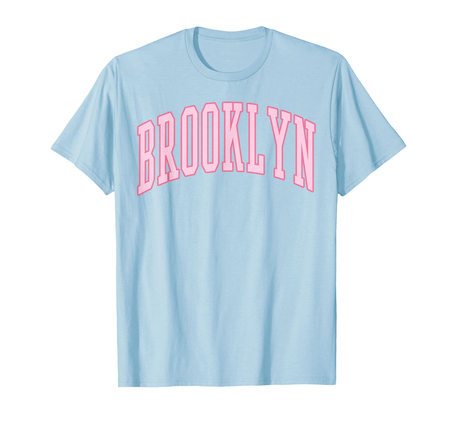 Brooklyn Vintage Preppy Varsity Pink Sports T-Shirt