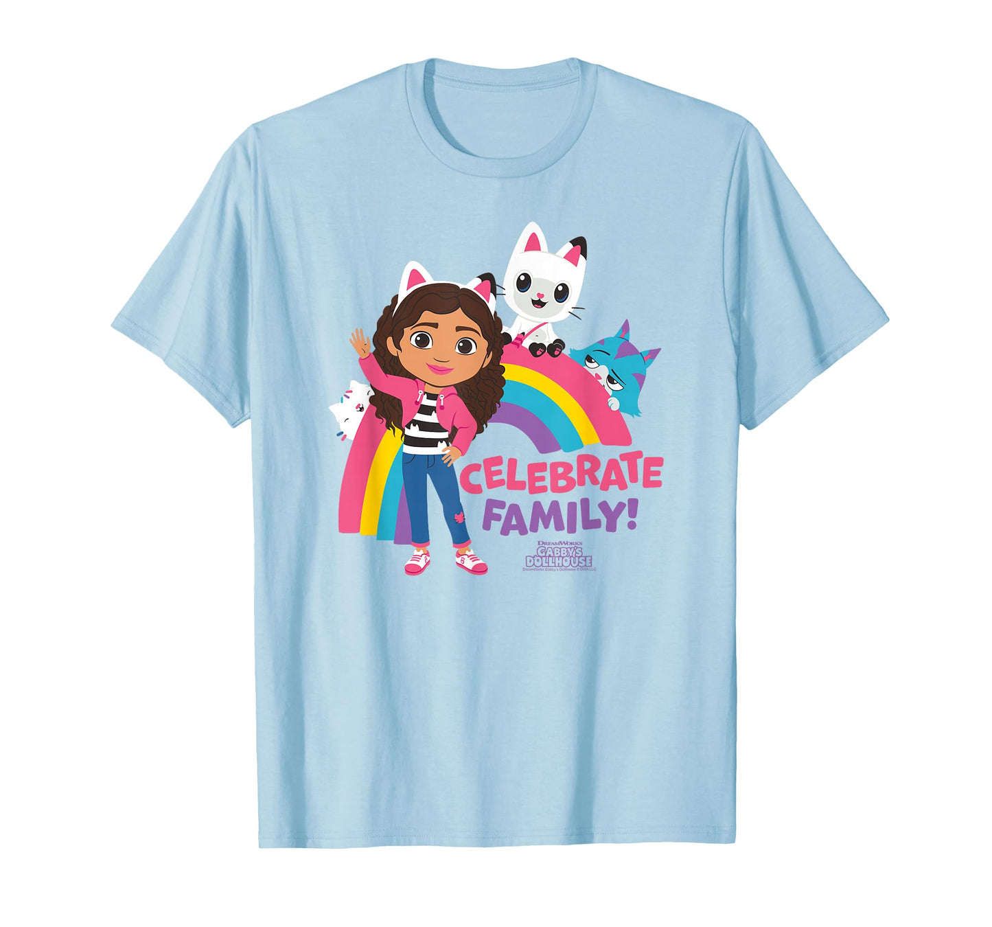 DreamWorks Gabby's Dollhouse Celebrate Family T-Shirt