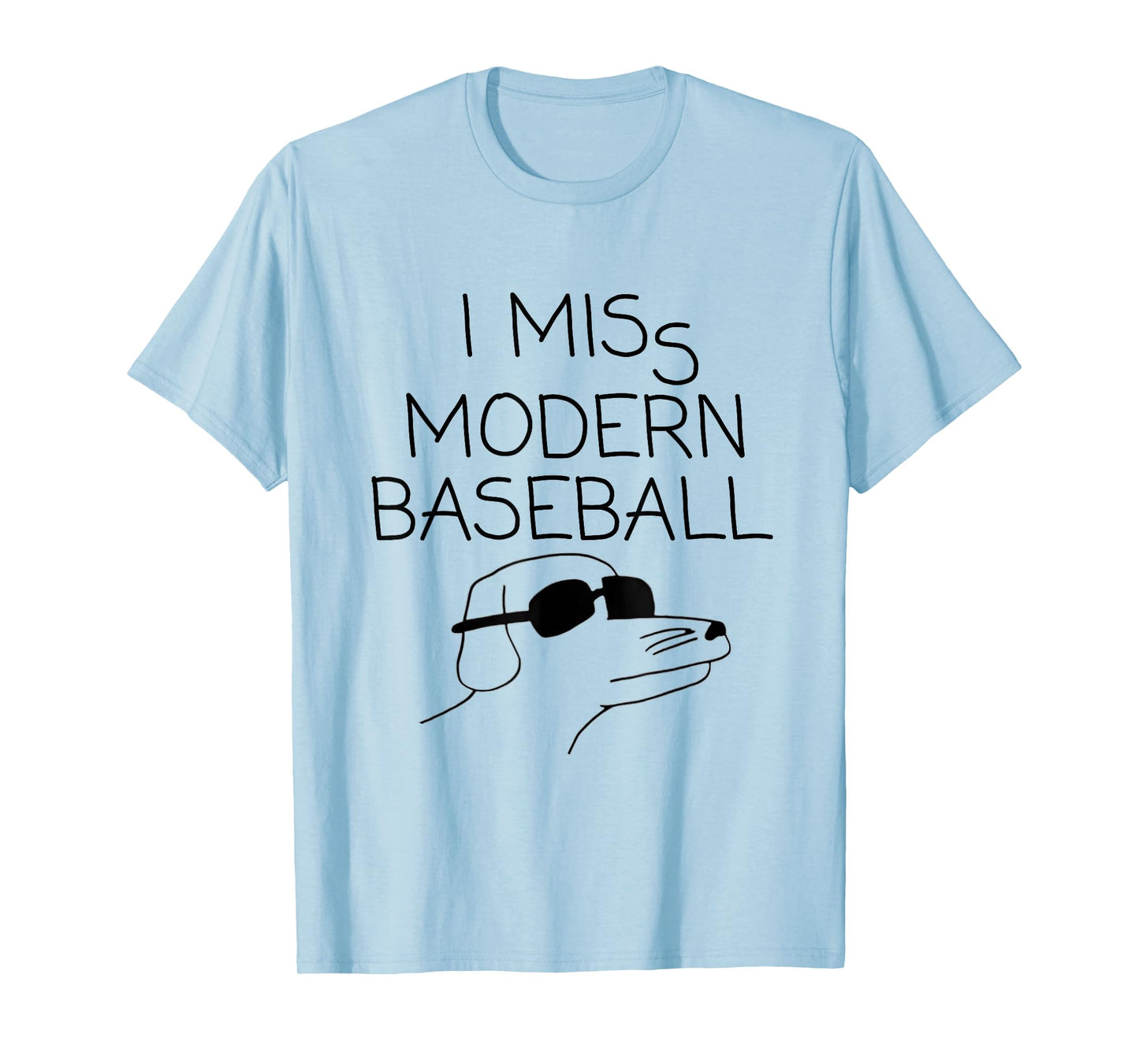 I Miss Modern Baseball Vintage Funny Baseball Meme Tee T-Shirt