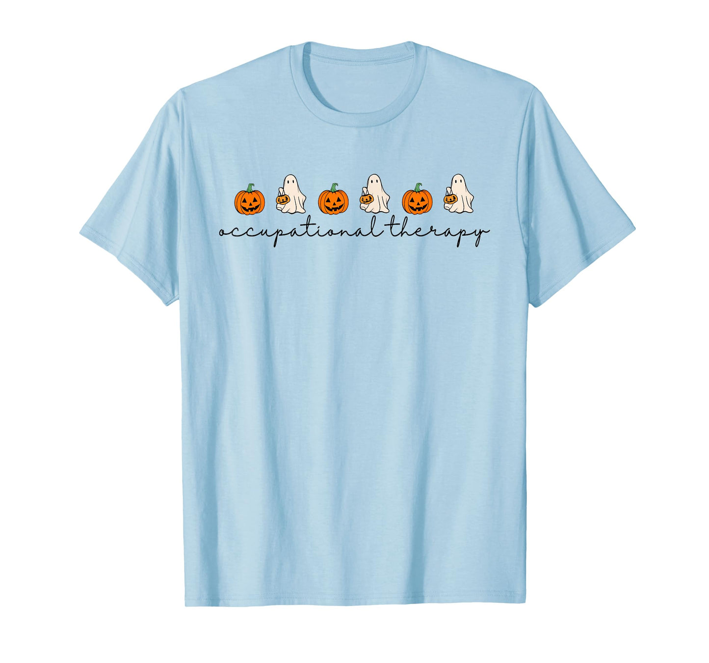 Halloween Occupational Therapy Cute Ghost Pumpkin OT Gift T-Shirt