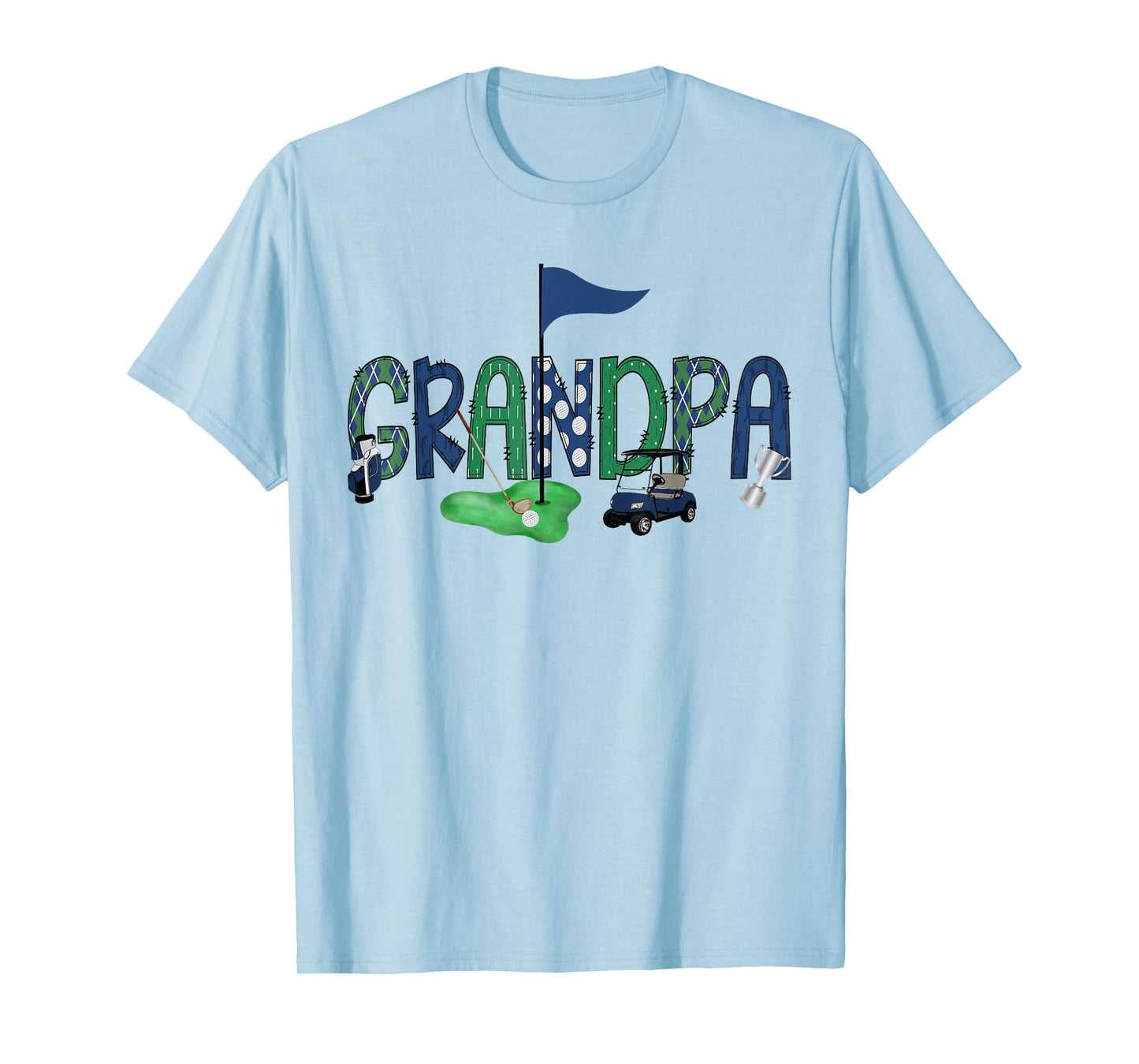 Grandpa Of The Birthday Boy Hole in One Golf Sport Matching T-Shirt