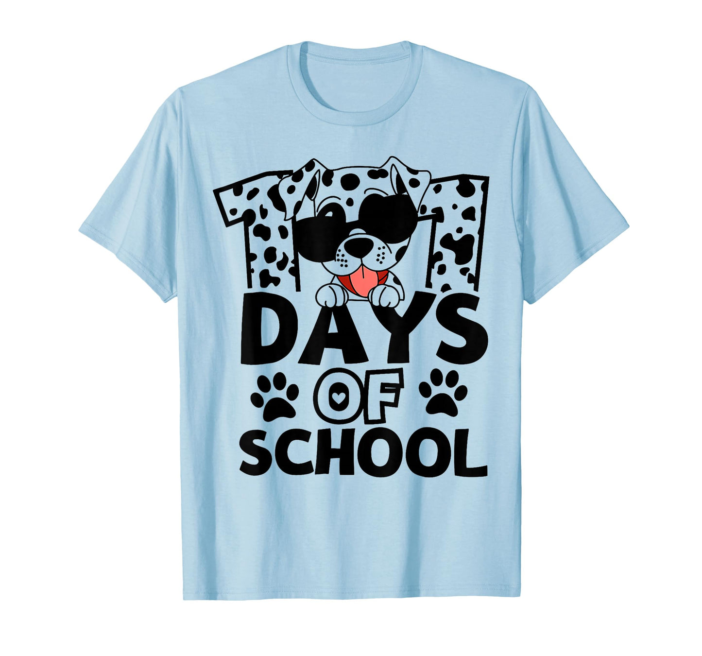 100 Days of School Dalmatian Dog Boy Kid 100th Day of School T-Shirt