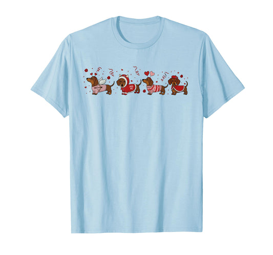 Dachshund Valentine Dachshund Valentine’s Day Sausage Dog T-Shirt