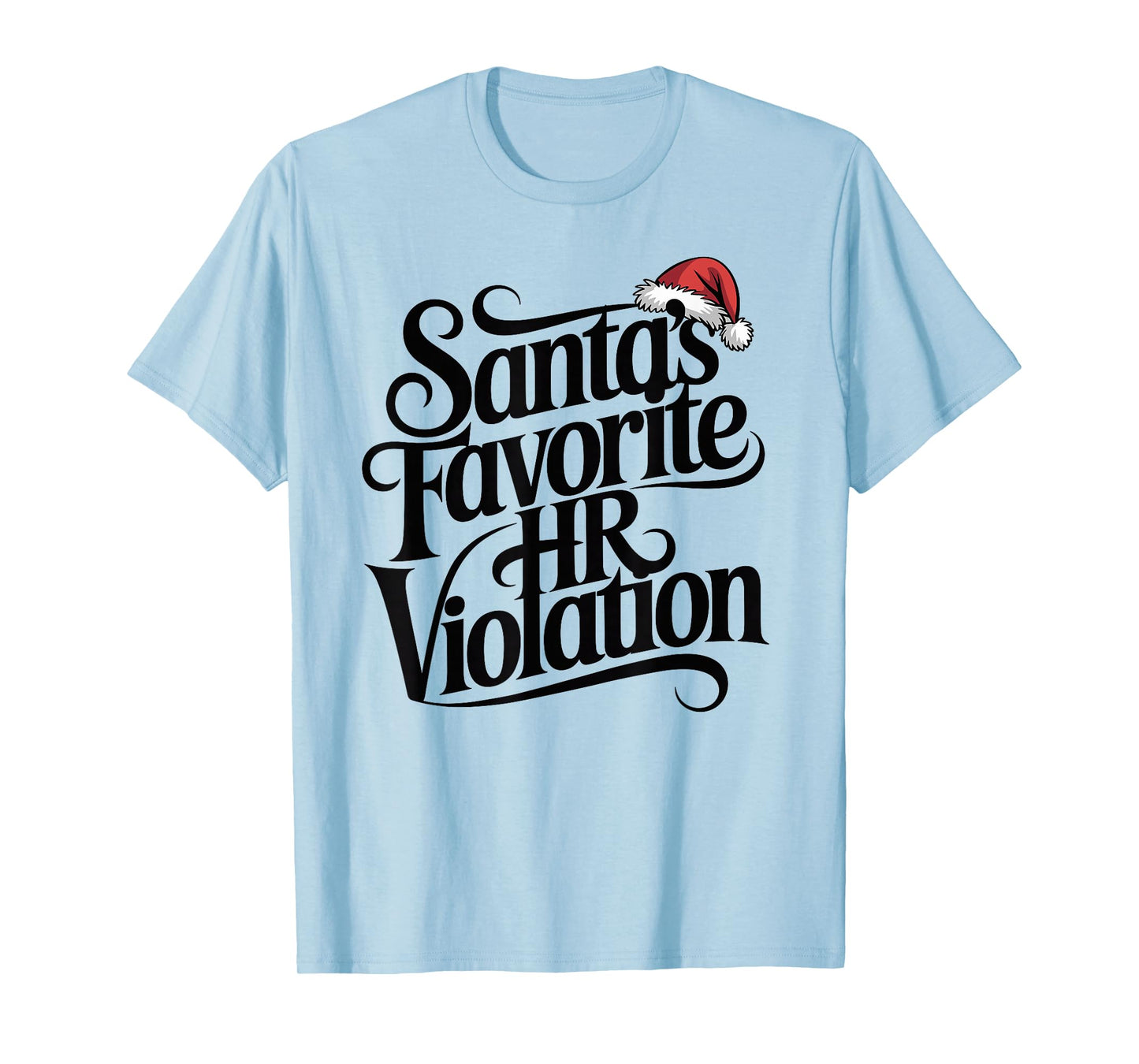 Vintage Sarcastic Retro HR Violation Christmas Office Ironic T-Shirt