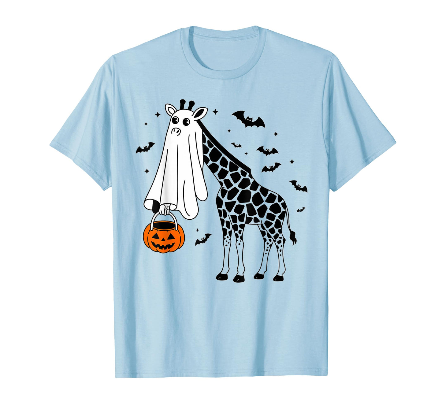 Funny Halloween Giraffe Ghost Costume Trick Or Treat T-Shirt