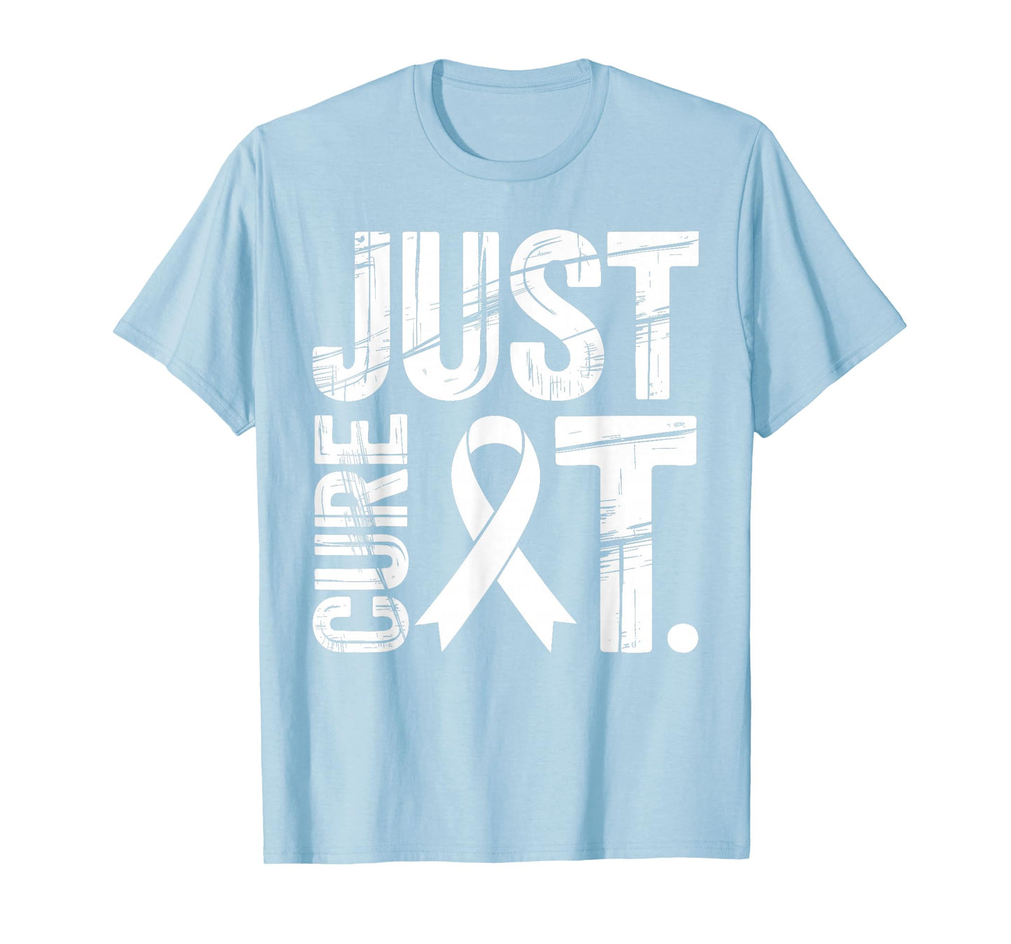 Just Cure It Pink Ribbon Breast Cancer Awareness Men Women T-Shirt