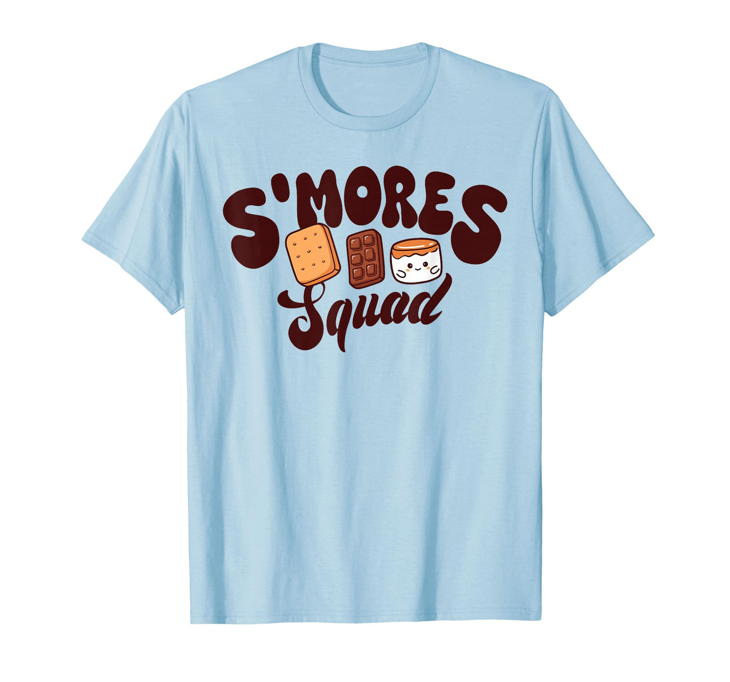 S'mores Squad Camping Campfire Chocolate Marshmallow S'more T-Shirt