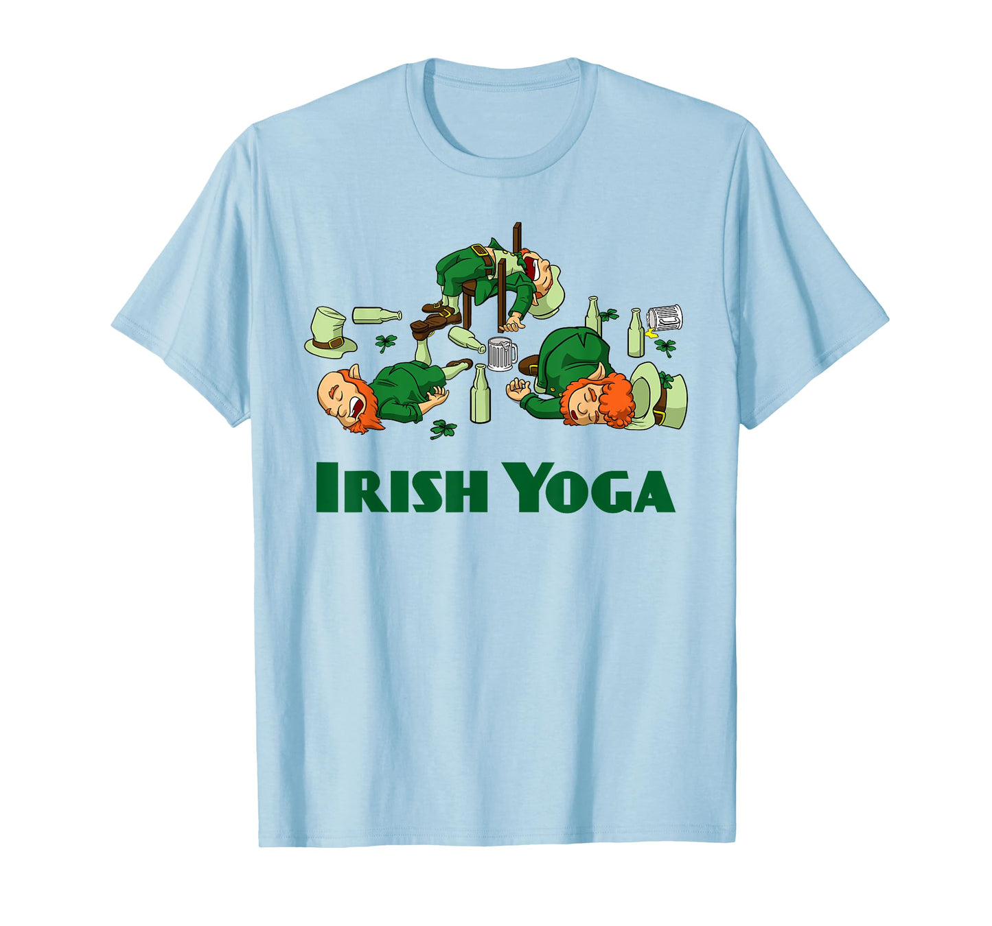 Irish Yoga Funny St. Patrick's Day Party Leprechaun Matching T-Shirt