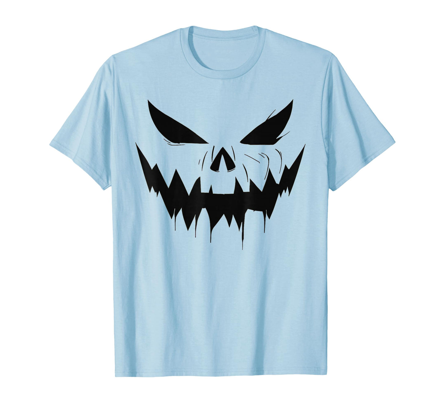 Scary Jack O Lantern Face Pumpkin Halloween Costume Men Boys T-Shirt