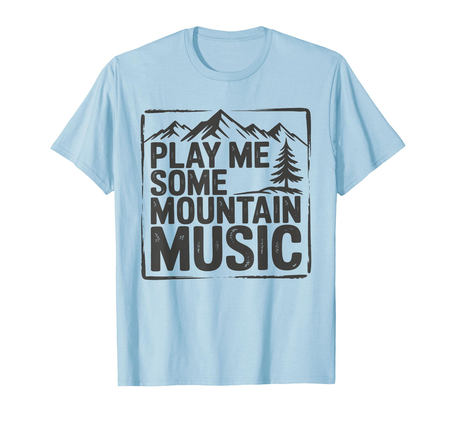 Play Me Some Mountain Music Retro Country Western T-Shirt