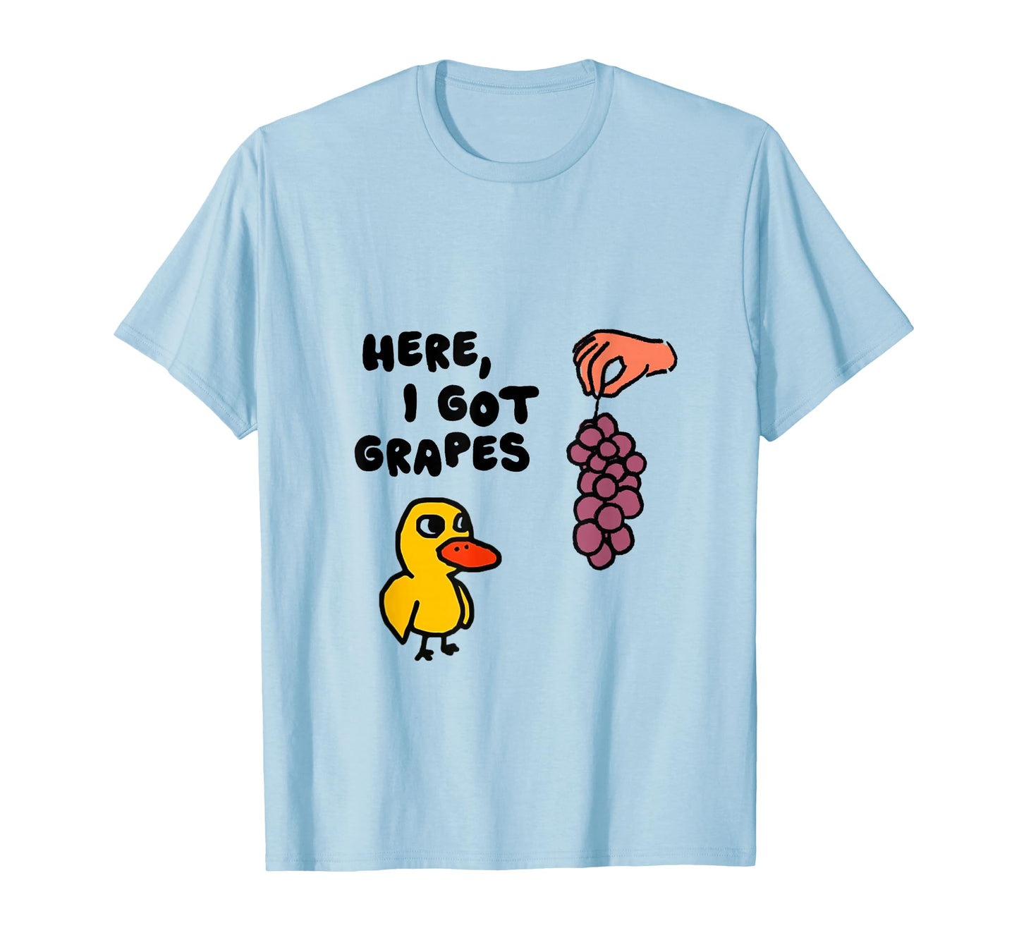 I Got Grapes Duck Design Funny Duck Grapes Lover T-Shirt