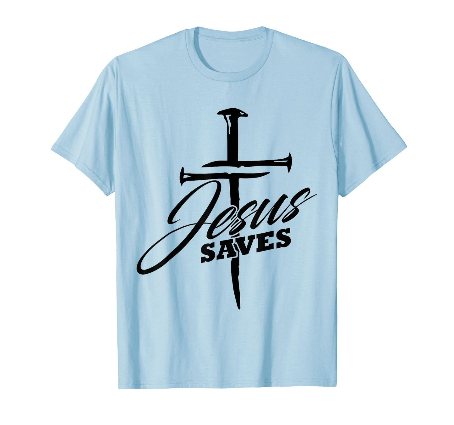 Jesus Saves Christian Cross God Faith Bible Pray T-Shirt