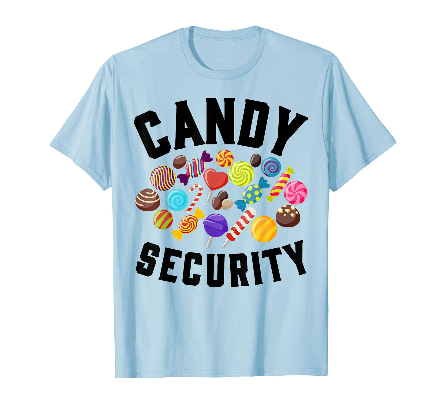 Candy Security Funny Halloween Party Costume Man Woman T-Shirt