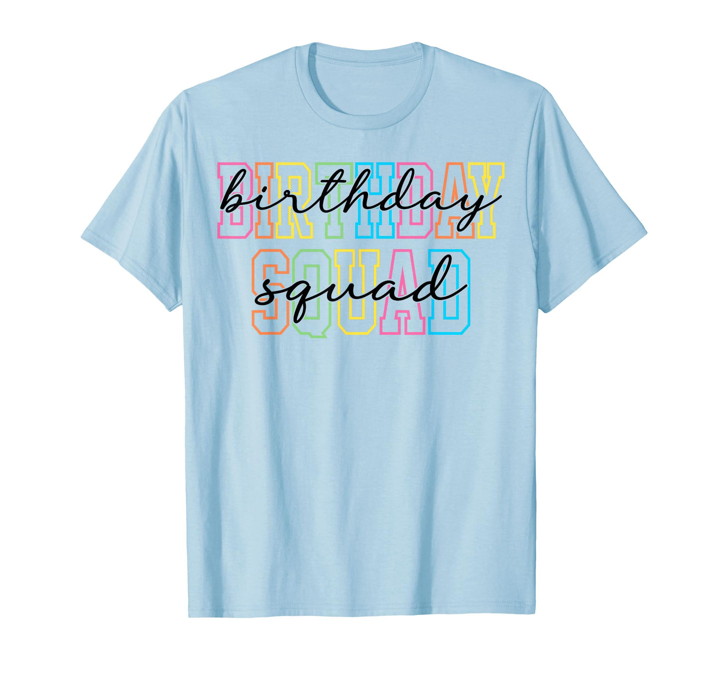 Birthday Squad Party Matching Family Group Birthday T-Shirt