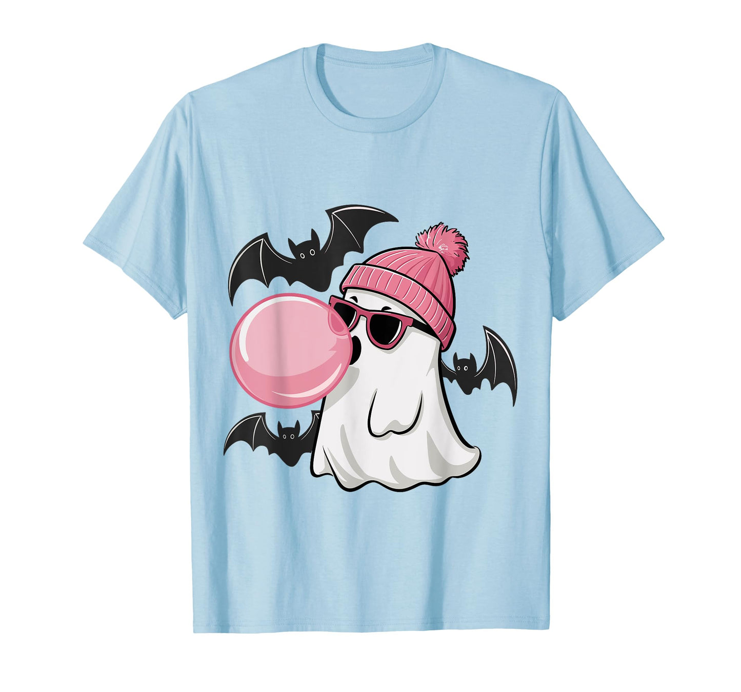 Cute Ghost Bubble Gum Lovers Spooky Halloween Costume T-Shirt