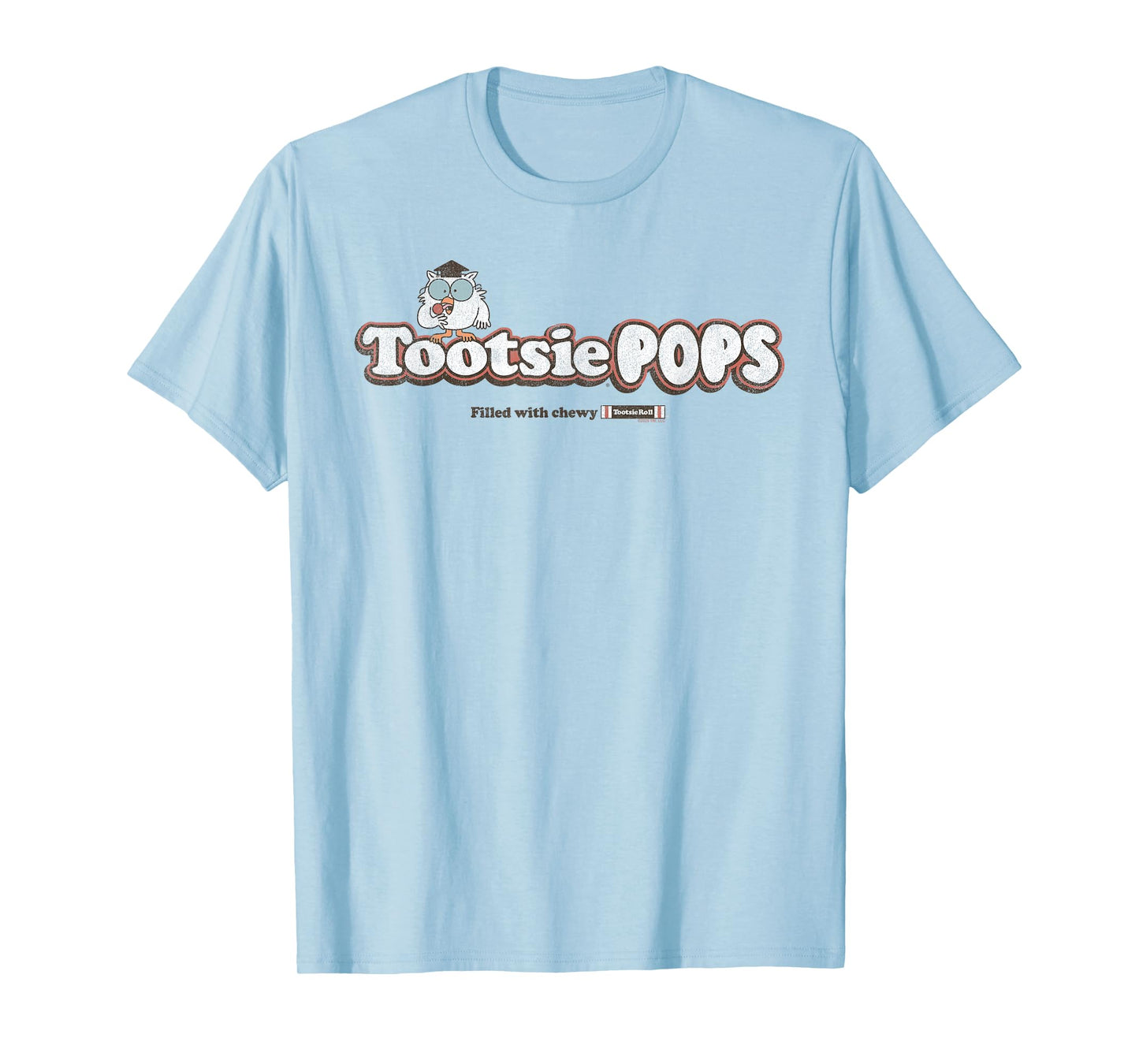 Tootsie Pops Mr. Owl Perched on Logo Sucker Candy T-Shirt