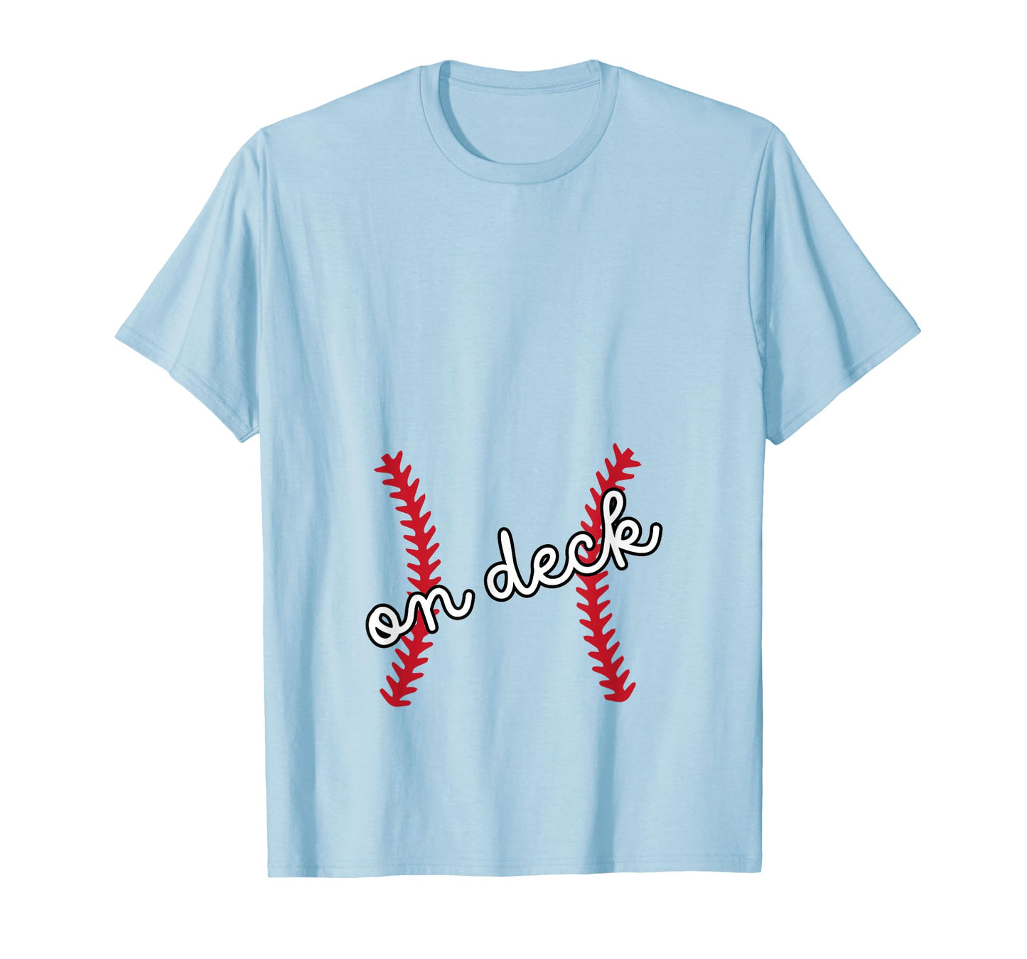 Baseball Mom Pregnancy Announcement Baby Belly Reveal T-Shirt