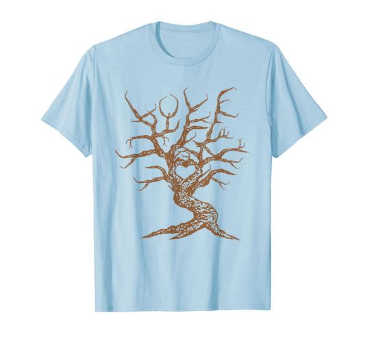 Heart Love Branches Bonsai Tree Japanese Buddhist Zen Shirt T-Shirt