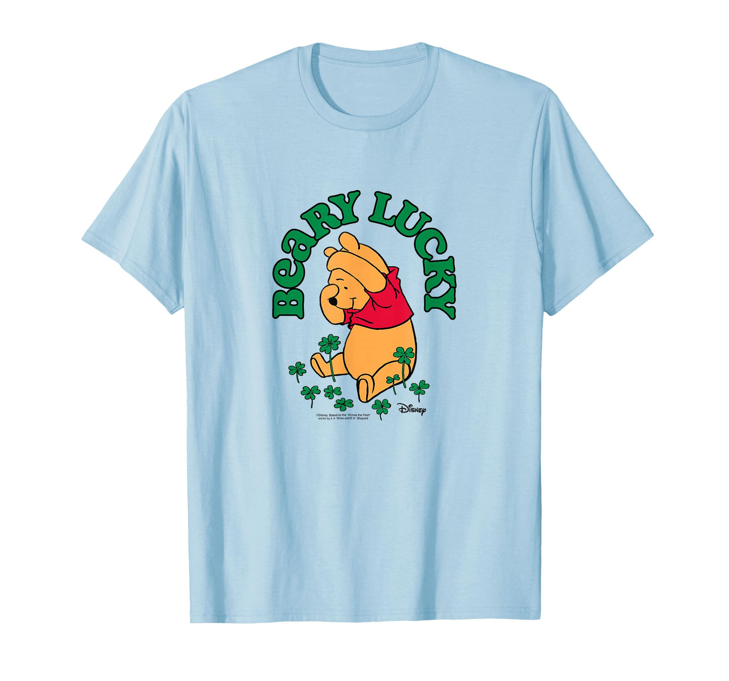 Winnie The Pooh - Beary Lucky - St Patrick's Day T-Shirt