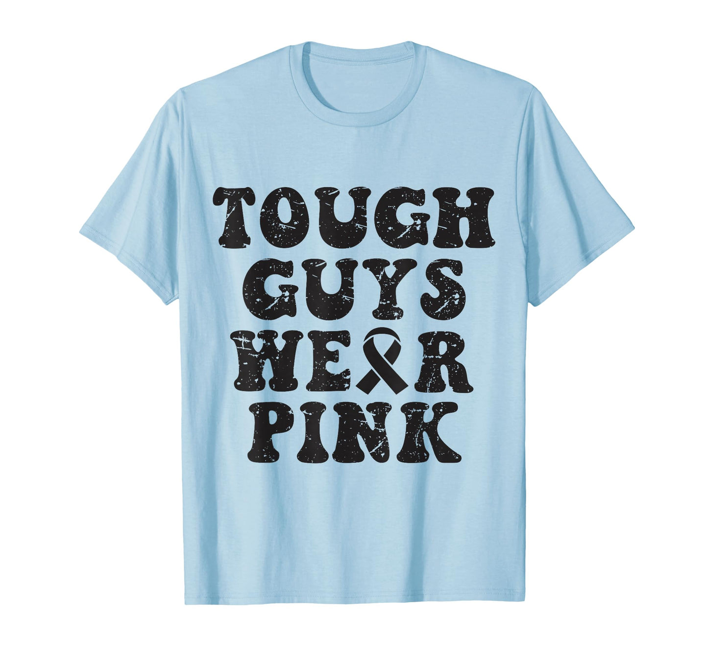Tough Guys Wear Pink Funny Breast Cancer Awareness Men Kids T-Shirt