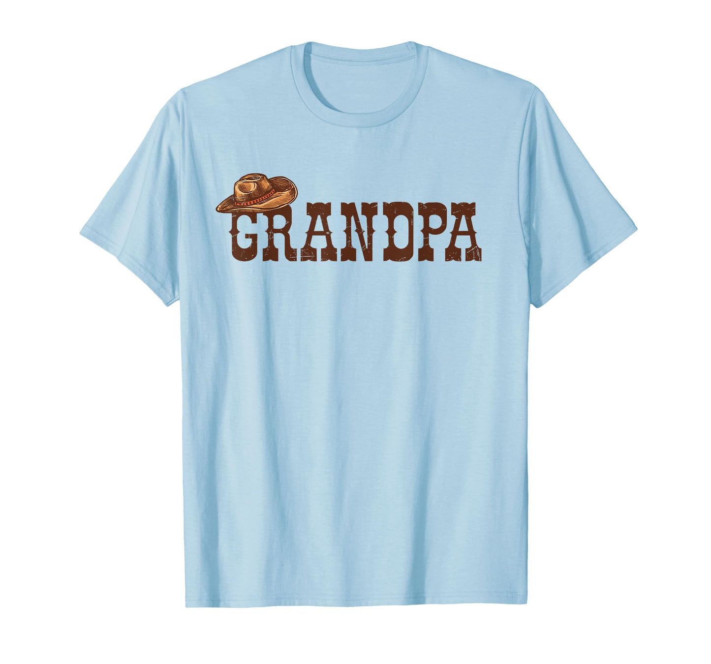 Grandpa Western Family Matching Birthday Cowboy Cowgirl T-Shirt